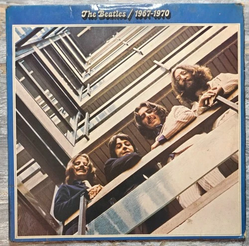 🇬🇧✨ The Beatles 1967-1970 Blue Album 2LP Apple UK Pressing VG+ Poster Inners