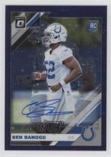 2019 Donruss Optic Rookies FOTL Purple Stars Prizm 45/50 Ben Banogu Auto b4a