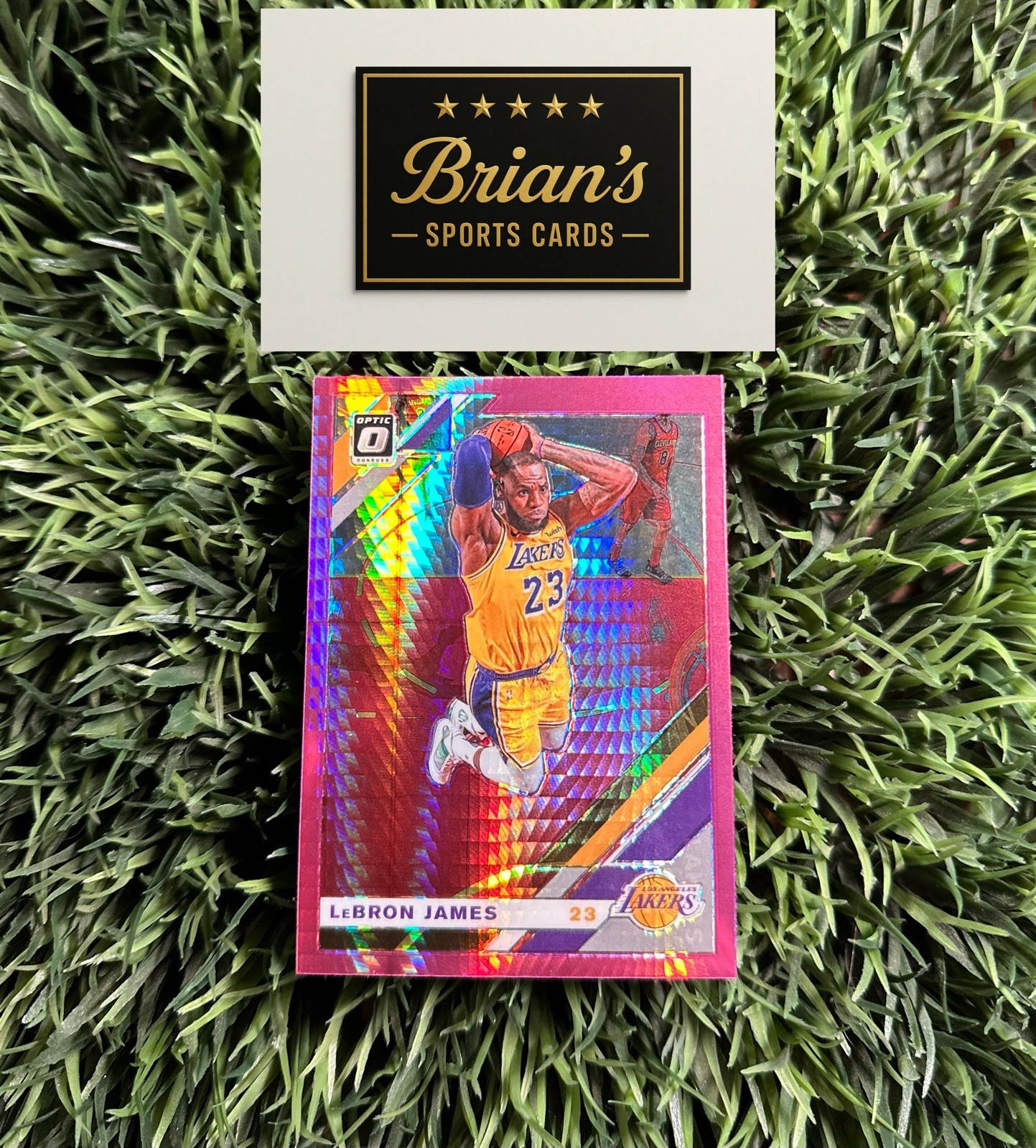 2019-20 Panini Donruss Optic Lebron James Pink Hyper Prizm #60 Lakers