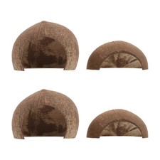 4pcs Reptile Hideouts Habitat: Coconut Shell Hide Cave Shelter for Hermit Crab