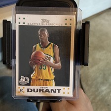 Topps 2007-08 Kevin Durant Rookie Card #2 Seattle Supersonics Retail Set. rookie card picture