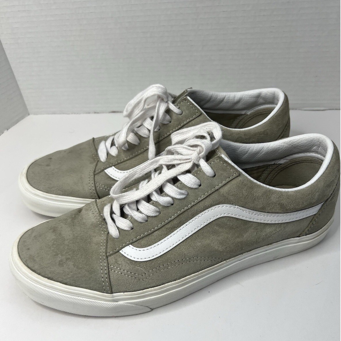 Vans Old Skool Suede Grey White Low Top Skate Shoes Men US 11 EU 44.5 thumbnail 2