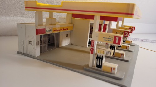 Shell Tankstelle Dickie Toys Modell Spielzeug Auto Geräusche Werkstatt Garage - Bild 4 von 11