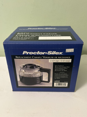 Proctor Silex 2-12 Cup Replacement Carafe A932. New