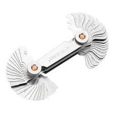 Professional Thread Gauge, 3-in-1 Thread Pitch Gauge: Metric 60 , Whitworth