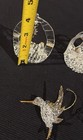 8 Vintage Spun Glass Christmas Ornaments w/ Gold Candy Cane Tree Angel Nativity — photo 8