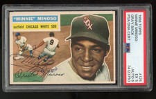 1956 Topps Minnie Minoso AUTO 6 Signed #125 Gray Back PSA 5 RARE Very Low Pop!