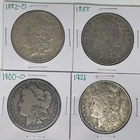 1882-O 1888 1900-O 1921 Morgan Dollar Lot of 4