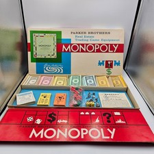 Vintage 1961 Monopoly Board Game Complete Parker Brothers 16476 Made in USA