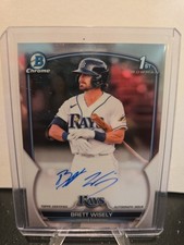 Brett Wisely 2023 Bowman Chrome 1st Auto #CPA-BW Rays