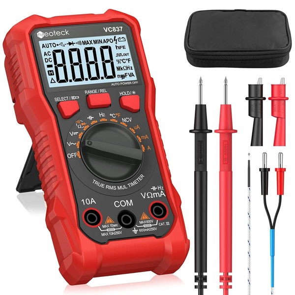 Neoteck Digital Multimeter 6000 ZäHler Ac/Dc SpannungsprüFer Temperatur-image