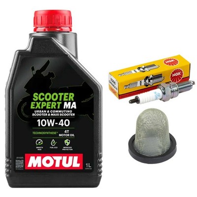 Öl Inspektion Set Ölsieb 1L Zündkerze für Yamaha GPD155 N-Max 155 NMAX 2021-2026