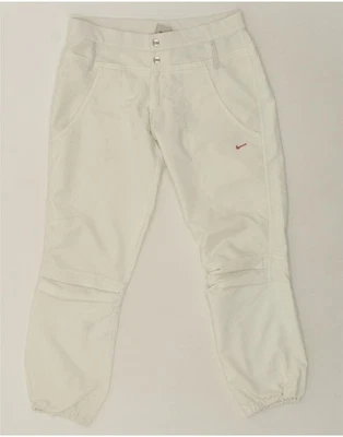 NIKE Womens Joggers Trousers UK 10 Medium W32 L29 Beige AF10 - Image 1 of 3