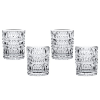 Nachtmann Ethno Tumbler Set of 4 - Clear 10oz
