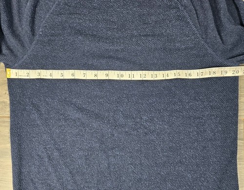 Faherty Sweater Mens Medium M Blue Organic Cotton Blend Pullover - Picture 7 of 12