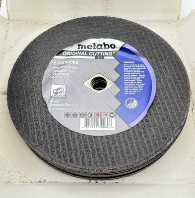 NEW (Pack of 10) Metabo 616333000 A30-S Cutting Wheel  7'' x 1/8'' x 5/8''