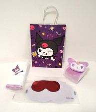 Sanrio Kuromi Lot of 4 - Face Towel, Bag, Sleep Mask