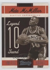 2010 Panini Classics Legend Timeless Tributes Platinum 11/25 Nate McMillan 2x3