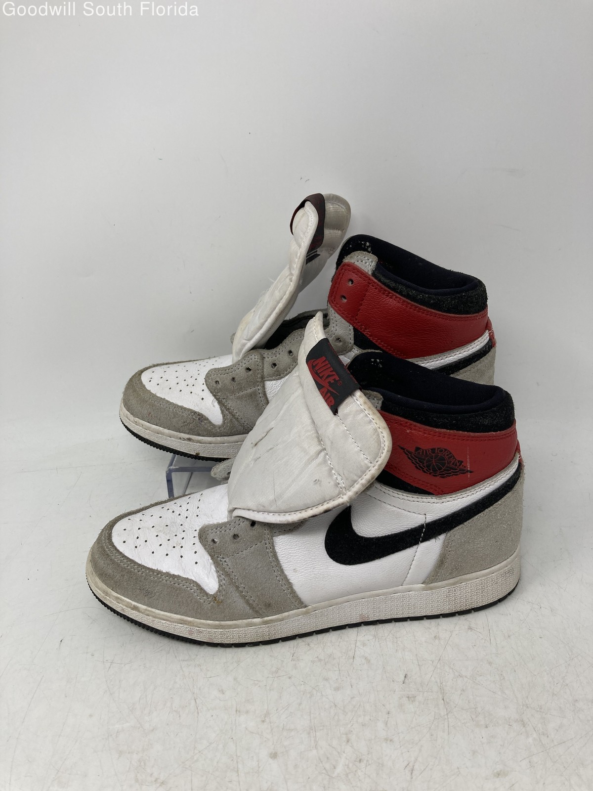 Nike Unisex Kids Air Jordan 1 High OG Multicolor Sneaker Shoes Size 6Y No Laces