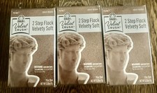 3 Plaid FolkArt Velvet Crush 2 Step Flock Kit Brown Velvety Soft Finish.Sealed