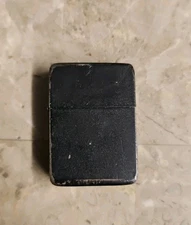 Vintage WWII Park Sherman Lighter Black Crackle Military Trench 4 Barrel Hinge