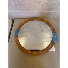 Sedas Living Units 16.5 " Round Mirror with 1.5" Wood Frame, Circular Mirror