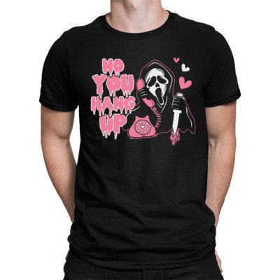 No, You Hang Up Horrorfilm - Halloween Kostüm Herren T-Shirt
