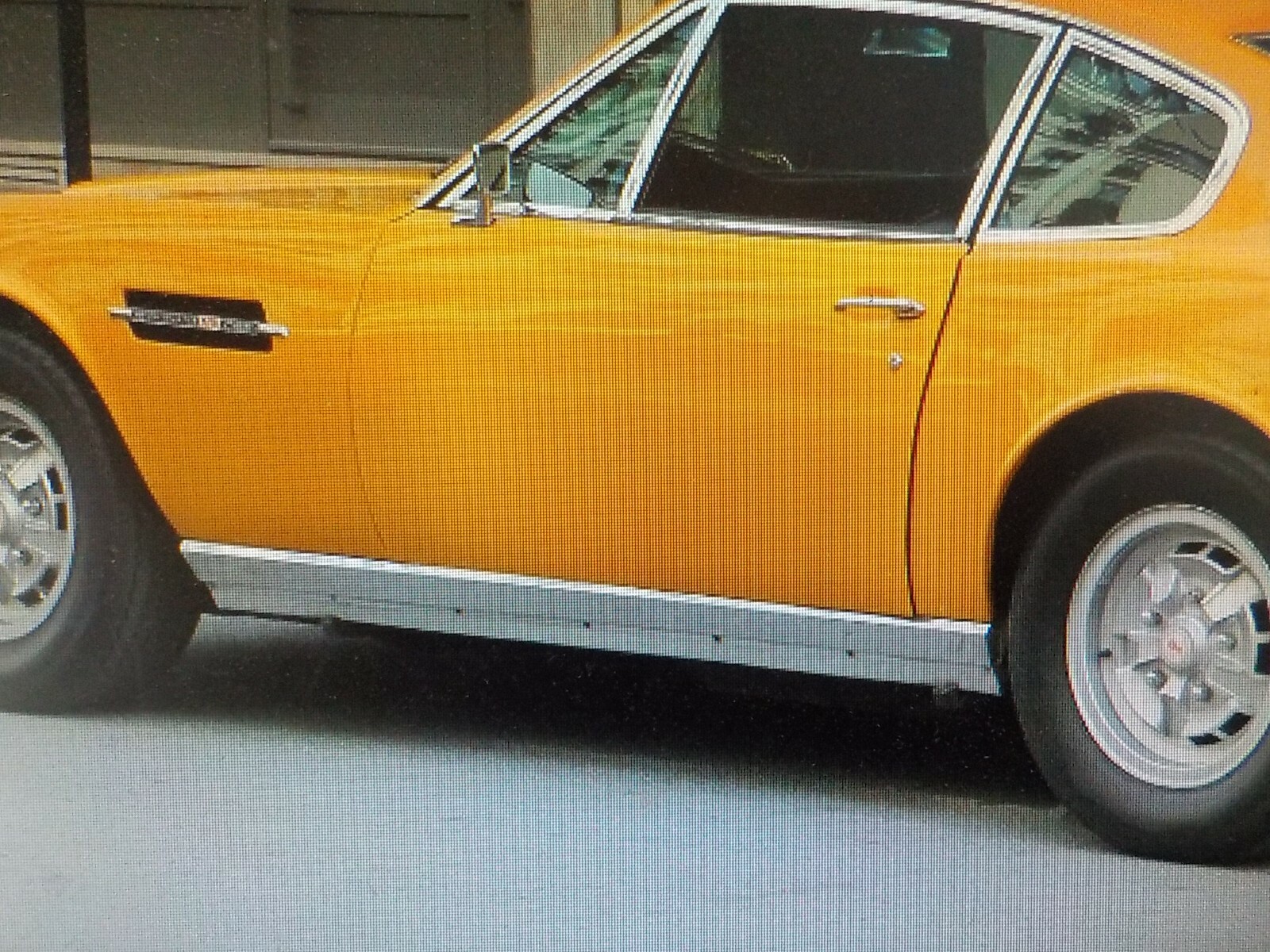 ASTON MARTIN 1969 DBS Used Original PAIR Stainless Steel ROCKER TRIM PANELS
