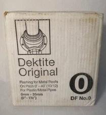 DEKTITE PIPE FLASHING FOR METAL ROOFS GREY - ON PITCH 0"-40" - DF No. 0 - 40 PCS