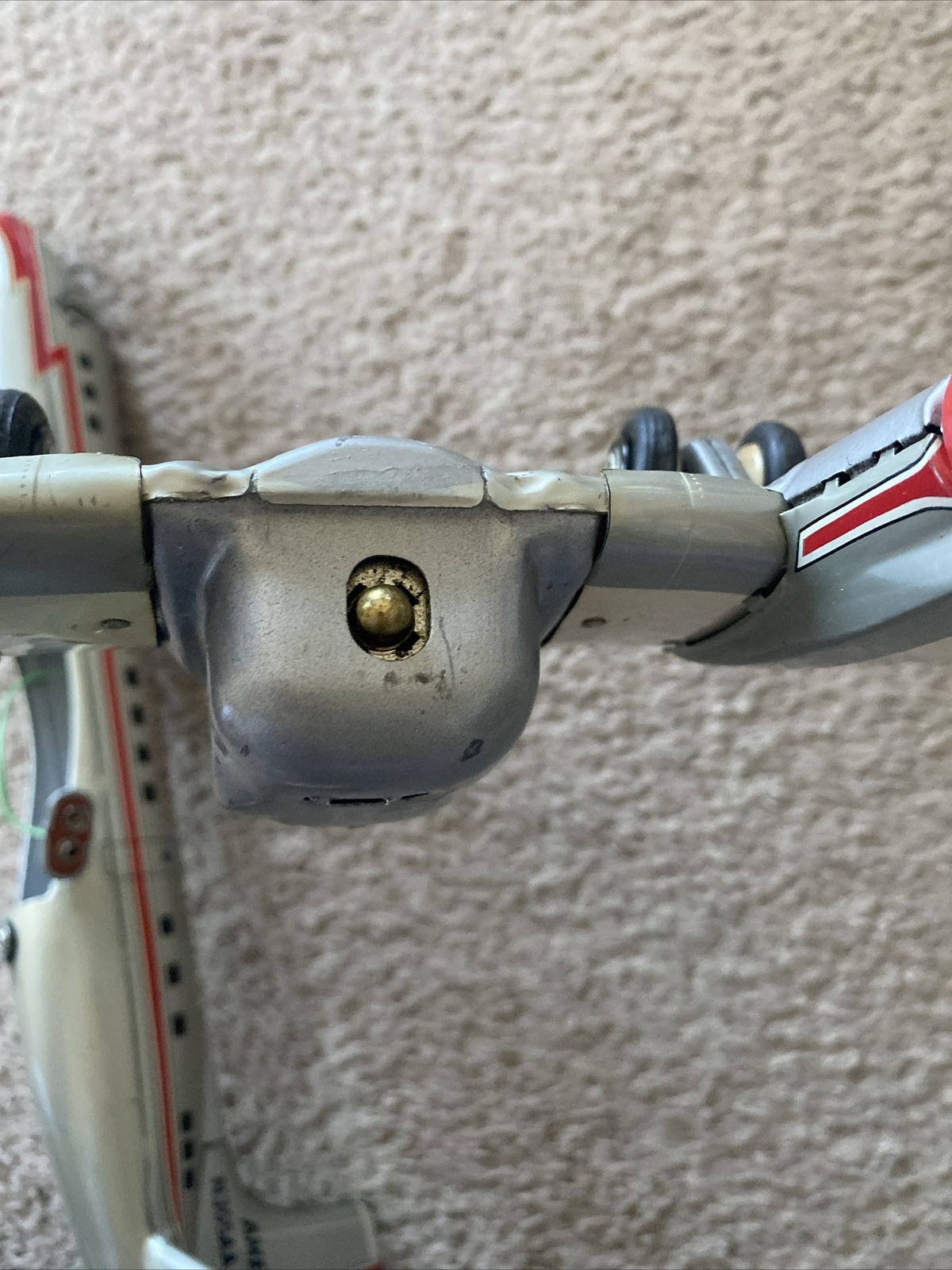 1950's LINEMAR Large AMERICAN AIRLINES Battery Op Metal Toy Airplane With Box eBay