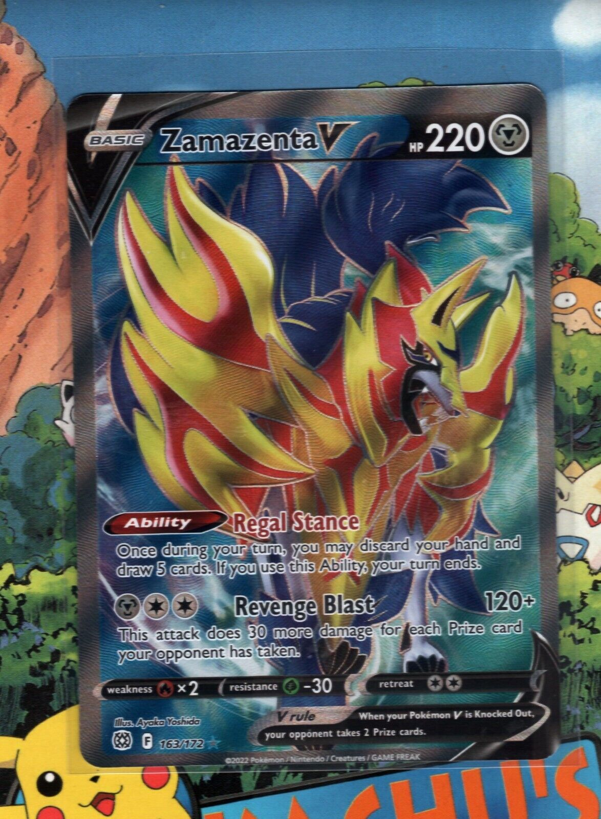 Zamazenta V - 105/172 - Ultra Rare - Pokemon Singles » Generation 8 - SS »  SWSH09: Brilliant Stars - The Side Deck - Gaming Cafe