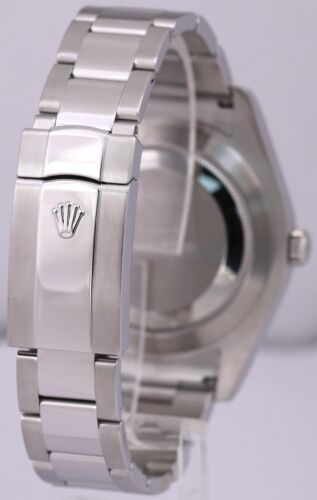 MINT Rolex DateJust II 41mm BLACK Stainless Steel Smooth Oyster 116300 Watch - Picture 6 of 8