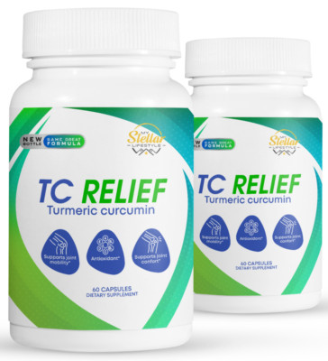 2 Pack TC Relief, supports joint mobility and confort-60 Capsules x2