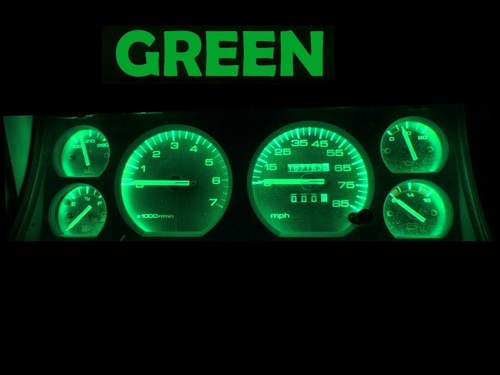 Gauge Cluster LED Dashboard Bulbs Kit Green For Jeep 1984-1996 Cherokee Wagoneer - Picture 2 of 6