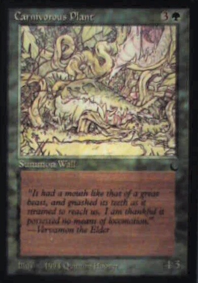 Carnivorous Plant - The Dark: #75, Magic: The Gathering Nm R124