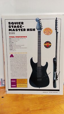 SQUIER STAGEMASTER HSH GUITAR REVIEW PRODUCT 11 X 8.5 00701 | eBay