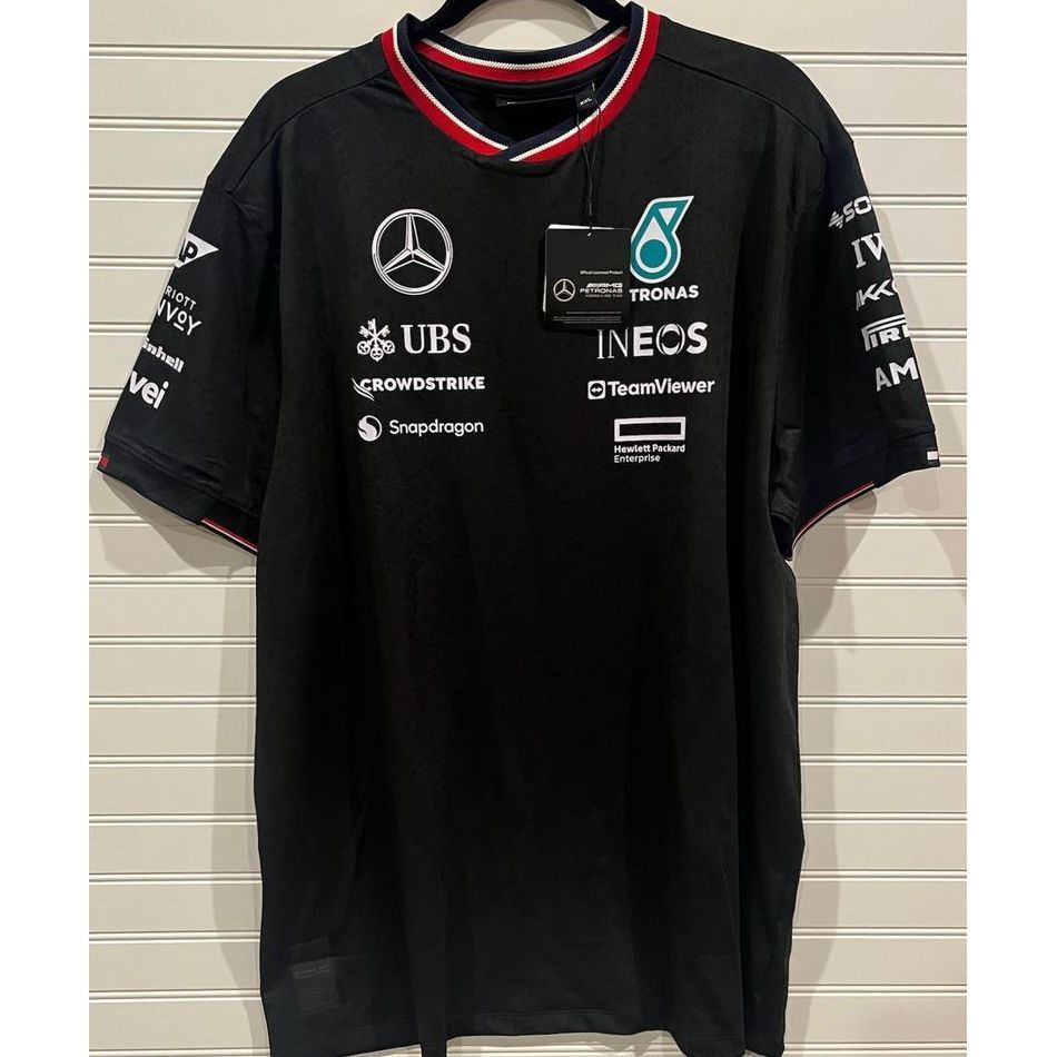 Mercedes AMG Petronas F1 2024 Official Team T-Shirt Formula 1 Racing Jersey XXL