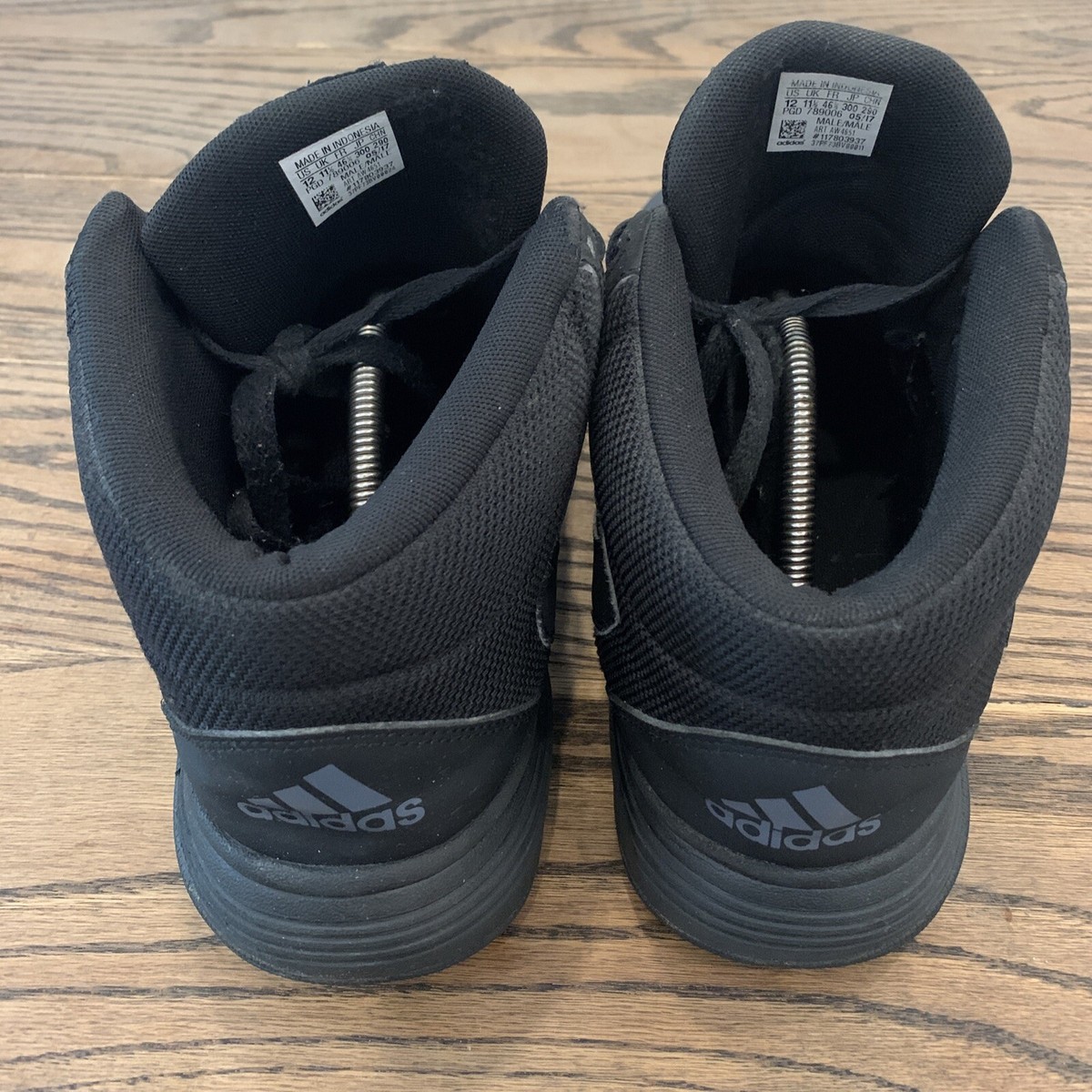 Adidas Mens Cloudfoam Ilation AW4651 Black Running Shoes Sneakers