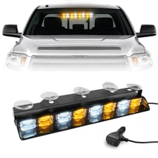 48LEDS Dash Emergency Strobe Lights Warning Flashing Windshield Light US STOCK