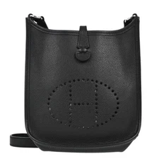 Hermes Black Epsom Evelyne TPM Shoulder Bag RB□H XX91771