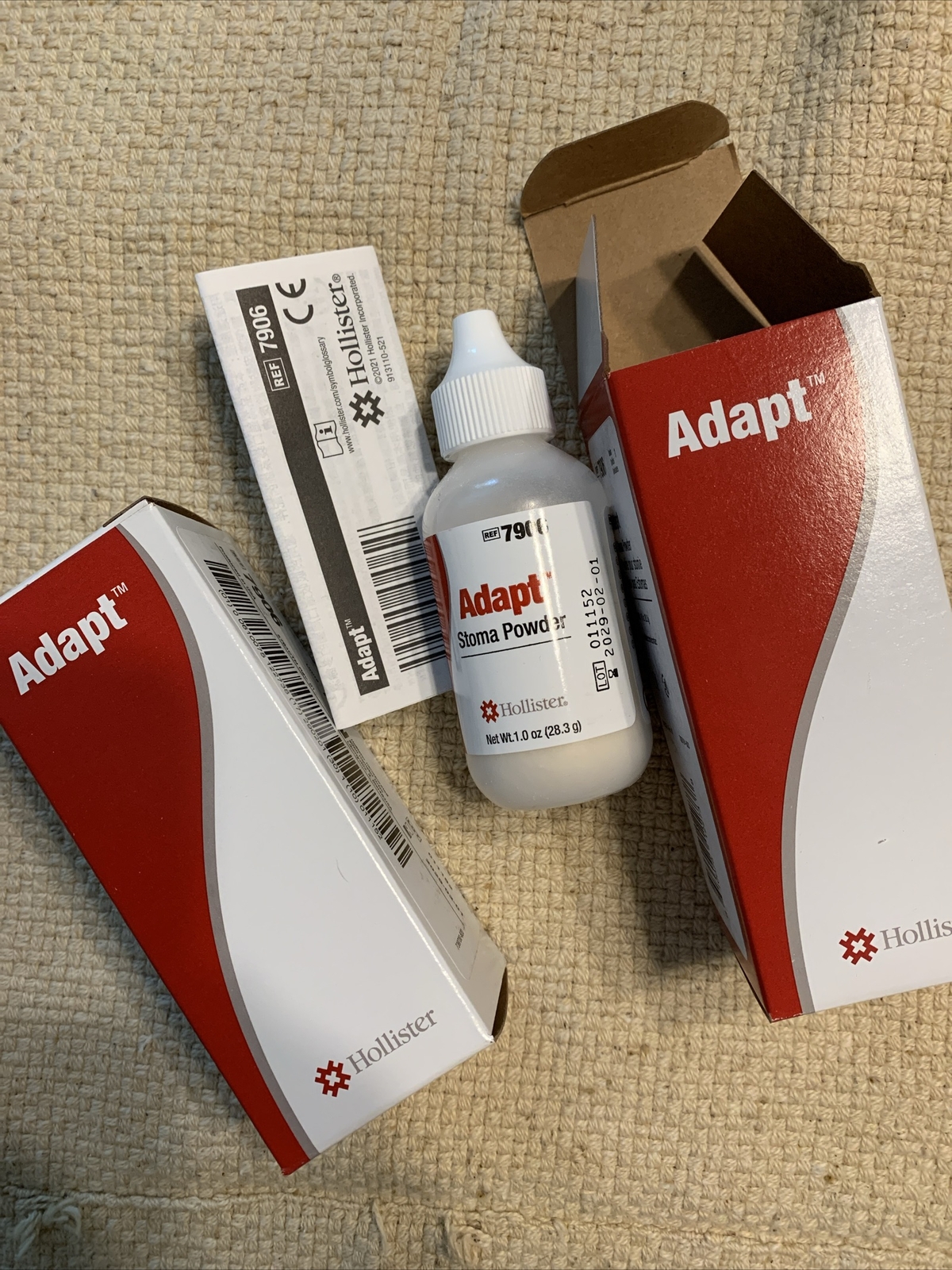 2 Count NEW BOX 7906 Adapt Stoma Powder 1.0 oz Bottle New Unopened