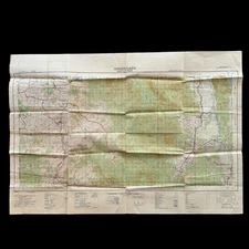 WWII Allied Land Force Headquarters (LHQ) "Queensland" Australia Operations Map