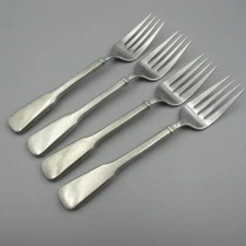 Vintage International Pewter Colonial DURHAM CENTER Salad Forks - Set of Four
