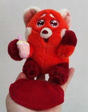 Disney Giratorio Rojo Pequeño Panda Peluche Juguete Hombro Imán Muñeca Regalo Nuevo