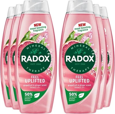 Radox Feel Uplifted Shower Gel 675ml - 6 Bottles