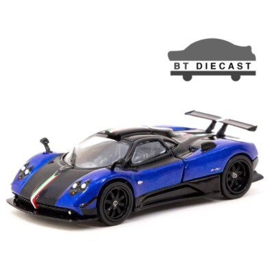 TARMAC WORKS GLOBAL 64 PAGANI ZONDA CINQUE 1/64 BLU FRANCIA BLUE T64G-TL021-BL