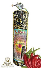 Veladora Chile Legitimo Cirio Negro Preparada / Black Chile Ritual Candle JUMBO