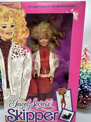 Vintage 1986 Mattel Jewel Secrets Skipper Barbies Younger Sister