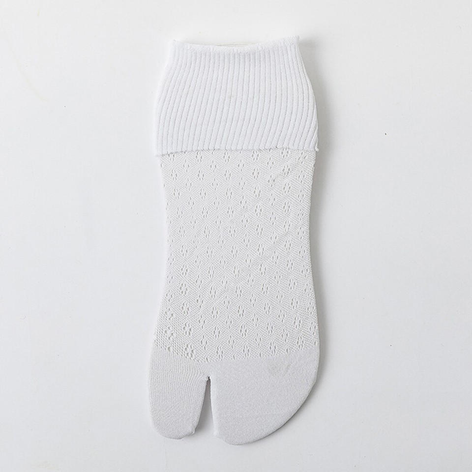 4 Paia Uomo Gentiluomo Split Due Calzini Punta Per Geta Infradito Kimono Nuovo E