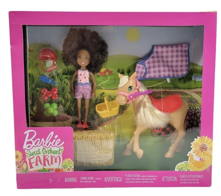 Barbie sweet Orchard Farm Chelsea Doll Pony With Unique